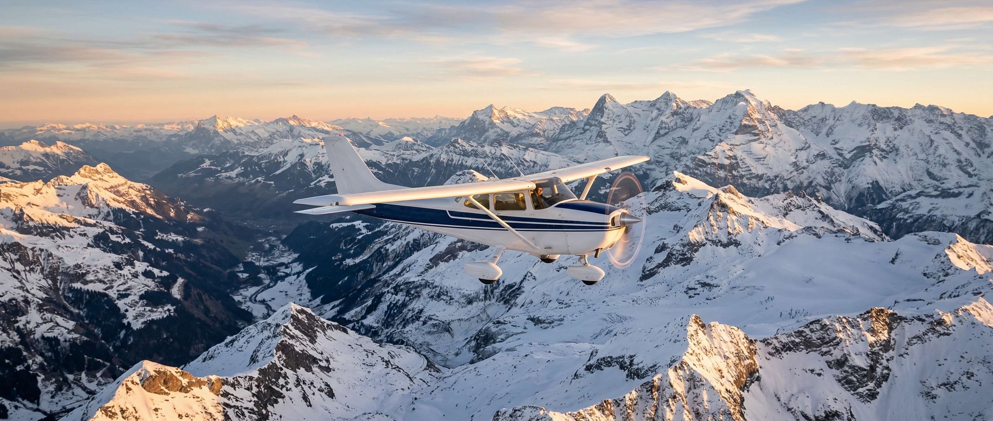 Cessna 172 in flight